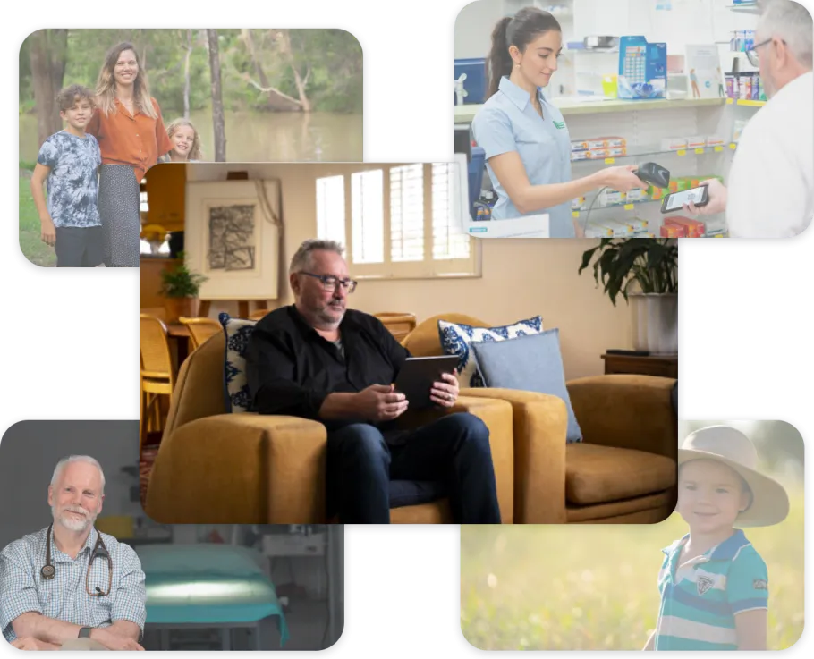 Australian Digital Health Agency images of patients and clinicians