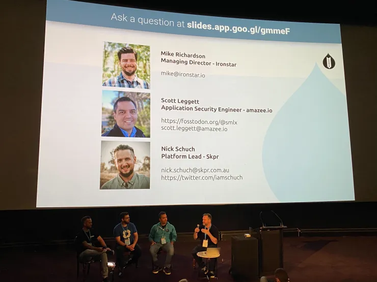 Drupal Hosting Security Panel at DrupalSouth 2023