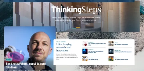 Features from Bond University Thinking Steps homepage