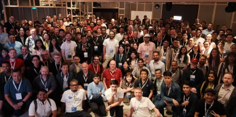 Group picture of attendees at DrupalCon Asia '24